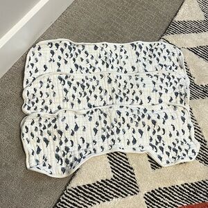 Pottery barn kids muslin burp whales